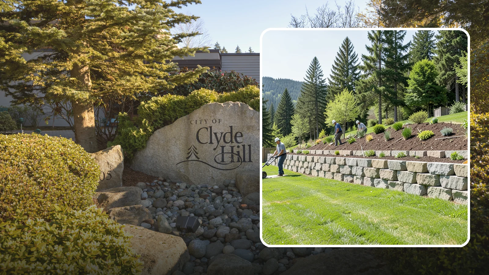 Segmental Block Retaining Wall in Clyde Hill, King County, WA - An engineered mortarless wall of interlocking segmental units, ideal for taller PNW slopes that demand reinforcement and reliable...