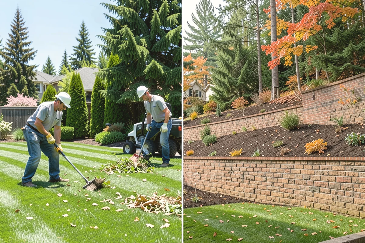 Segmental Block Retaining Wall in Covington, King County, WA - Excavate the slope and any geogrid embedment zone