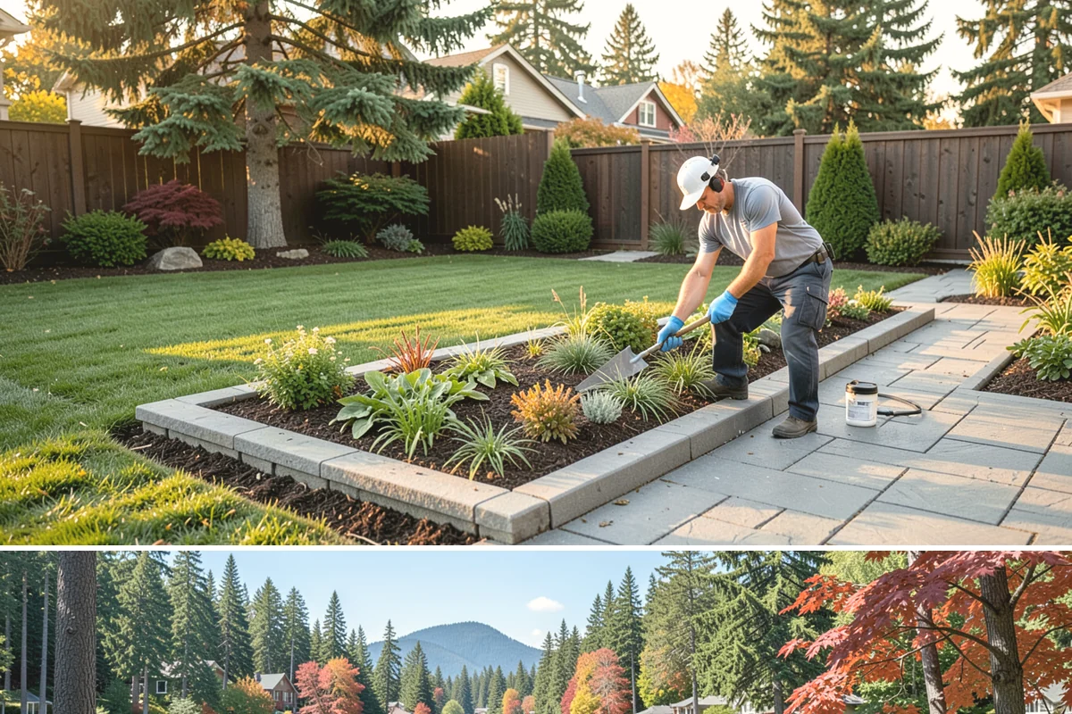 Segmental Block Retaining Wall in Covington, King County, WA - Ideal in the drier spring-to-autumn window for compaction, but the mortarless system lets our teams install through much of the...