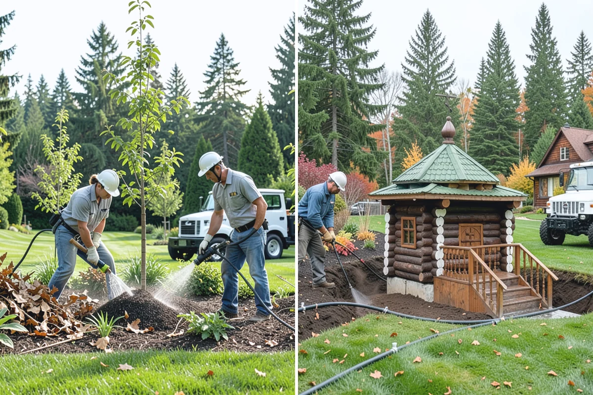 Segmental Block Retaining Wall in Des Moines, King County, WA - Excavate the slope and any geogrid embedment zone