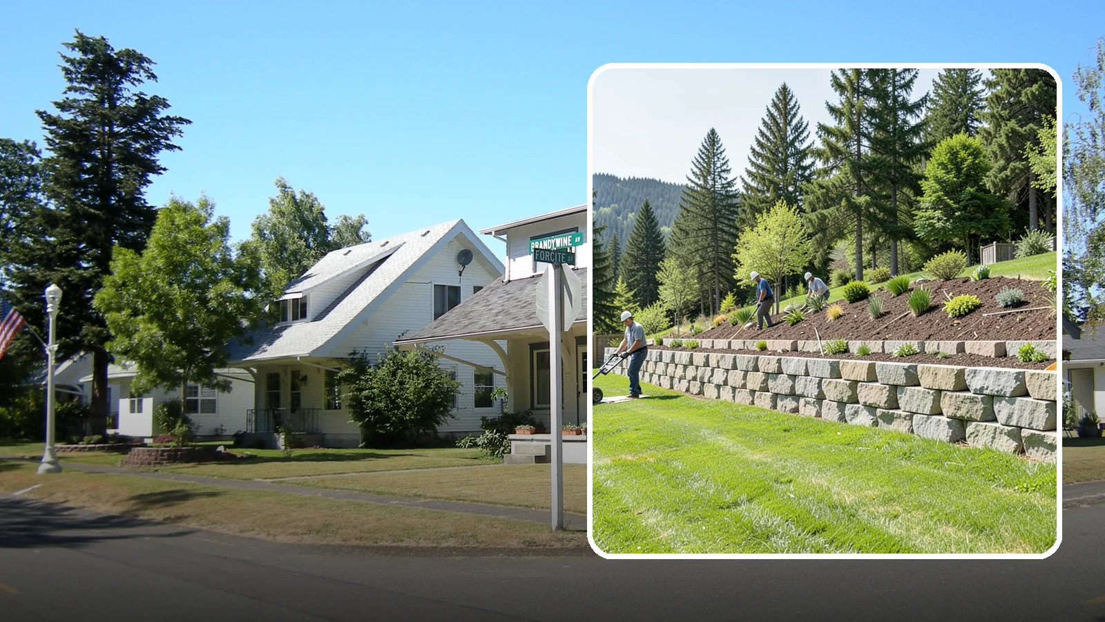 Segmental Block Retaining Wall in DuPont, Pierce County, WA - An engineered mortarless wall of interlocking segmental units, ideal for taller PNW slopes that demand reinforcement and reliable...