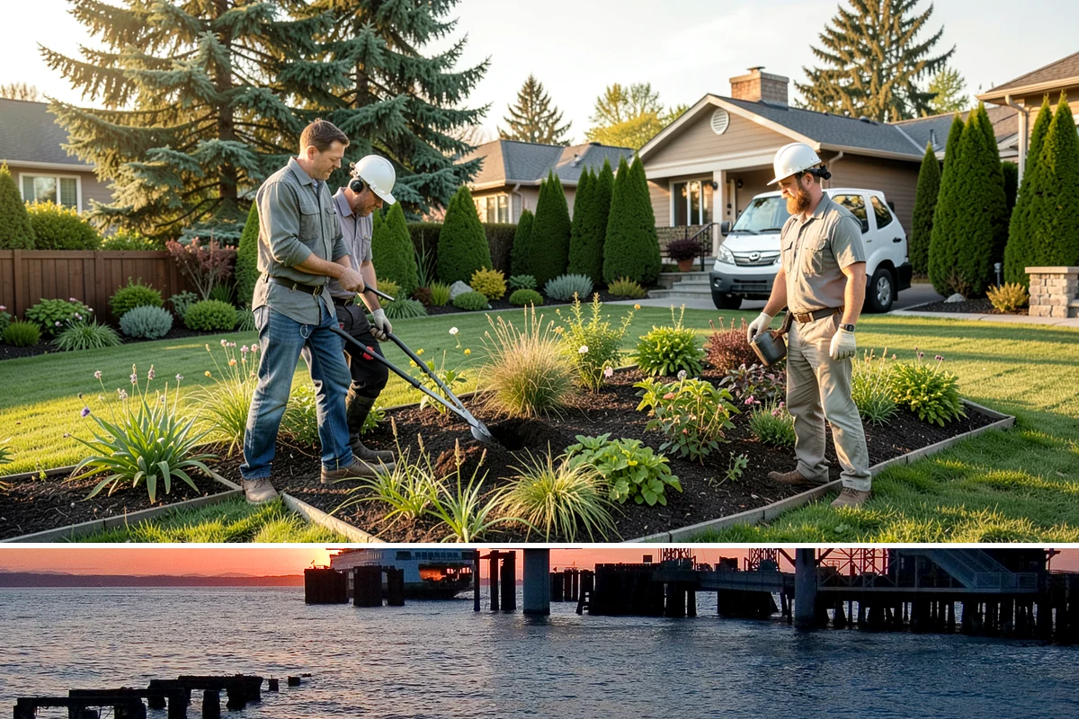 Segmental Block Retaining Wall in Edmonds, Snohomish County, WA - Ideal in the drier spring-to-autumn window for compaction, but the mortarless system lets our teams install through much of the...