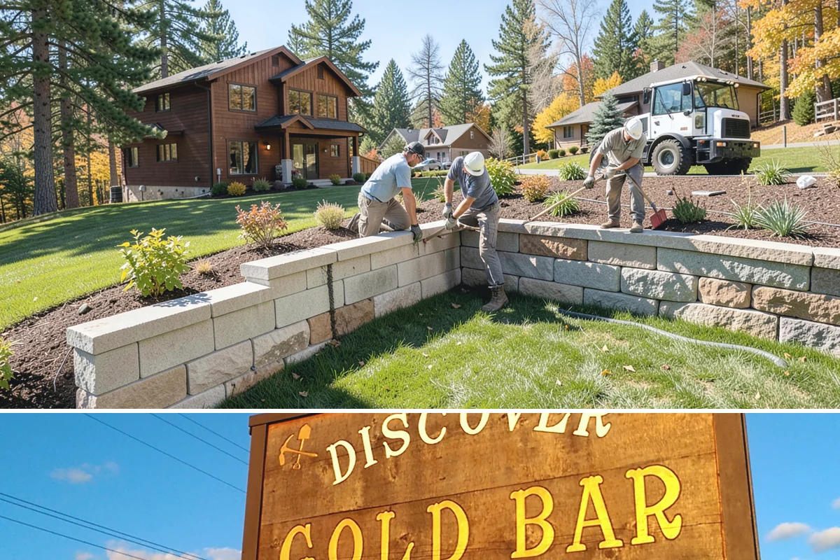 Segmental Block Retaining Wall in Gold Bar, Snohomish County, WA - Ideal in the drier spring-to-autumn window for compaction, but the mortarless system lets our teams install through much of the...
