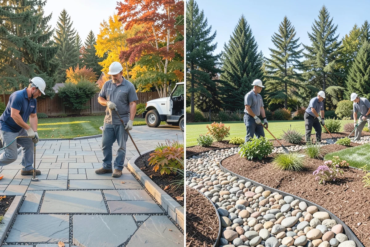 Segmental Block Retaining Wall in Granite Falls, Snohomish County, WA - Excavate the slope and any geogrid embedment zone