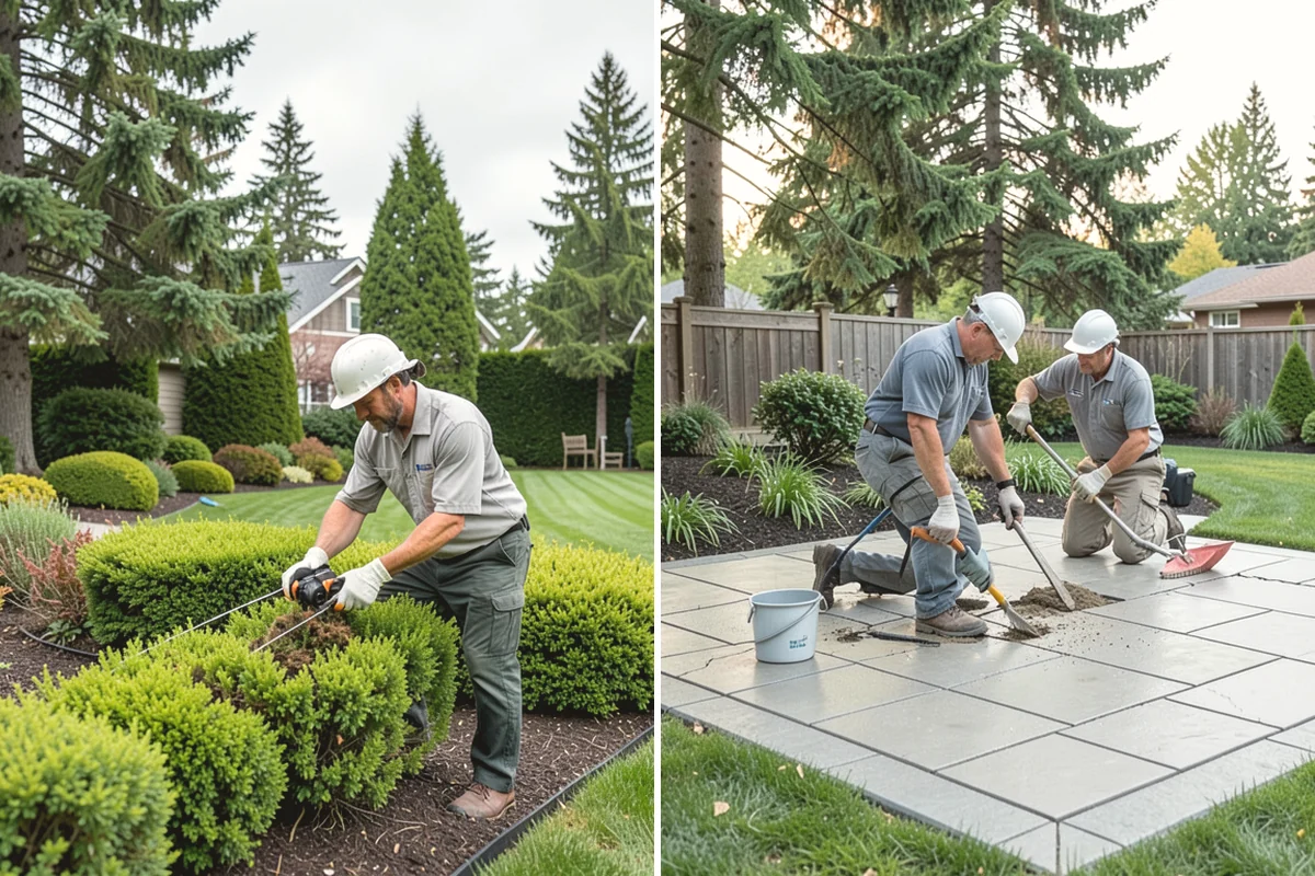 Segmental Block Retaining Wall in La Conner, Skagit County, WA - Excavate the slope and any geogrid embedment zone