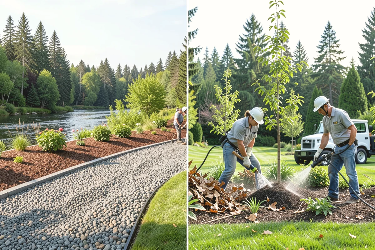 Segmental Block Retaining Wall in Lake Stevens, Snohomish County, WA - Excavate the slope and any geogrid embedment zone
