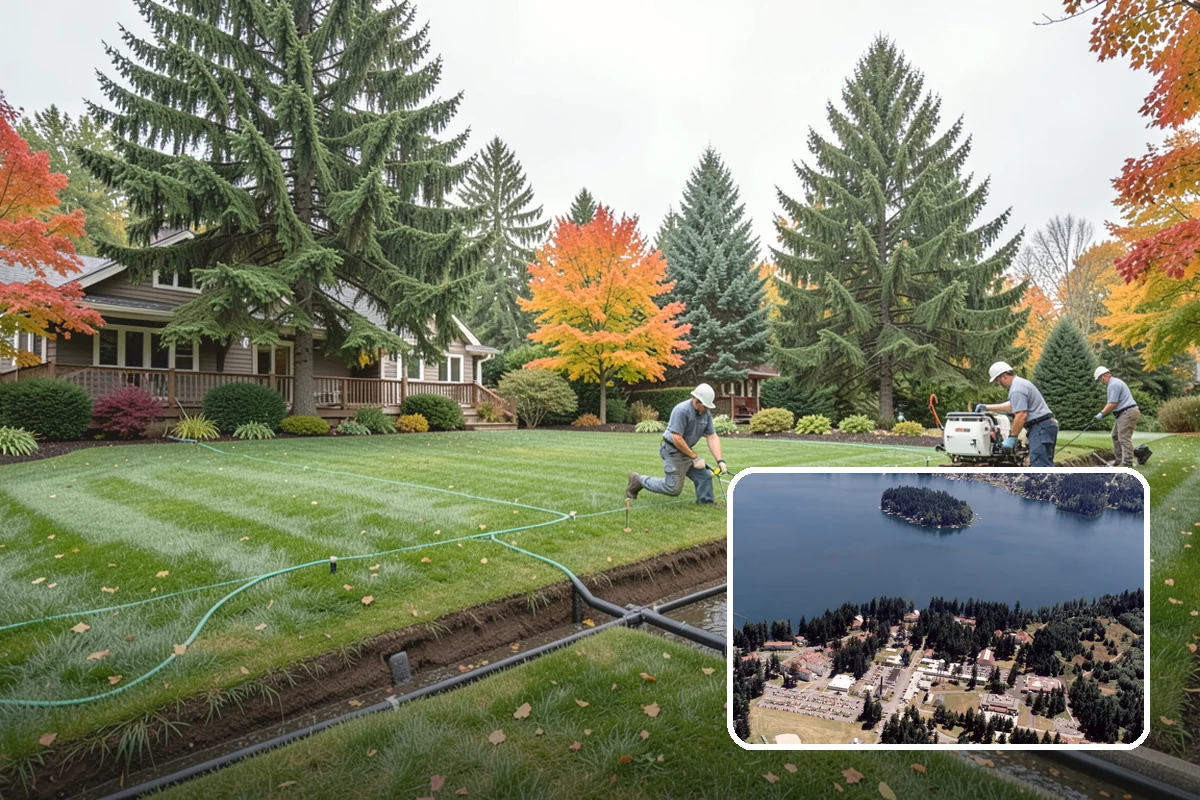 Segmental Block Retaining Wall in Lakewood, Pierce County, WA - Handles taller walls with geogrid reinforcement
