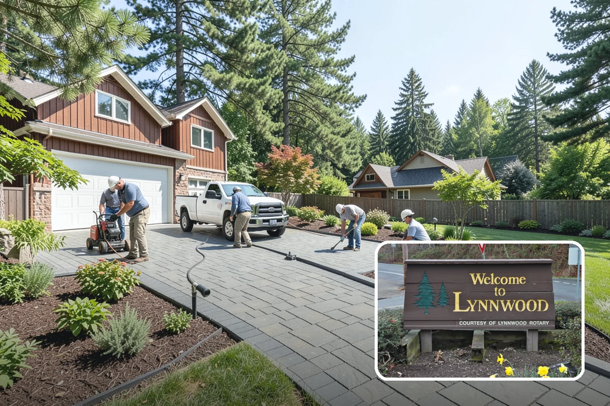 Segmental Block Retaining Wall in Lynnwood, Snohomish County, WA - Handles taller walls with geogrid reinforcement