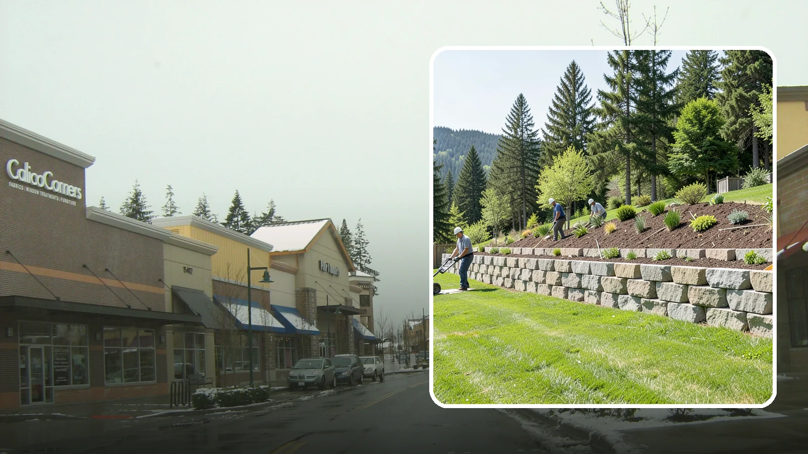 Segmental Block Retaining Wall in Mill Creek, Snohomish County, WA - An engineered mortarless wall of interlocking segmental units, ideal for taller PNW slopes that demand reinforcement and reliable...