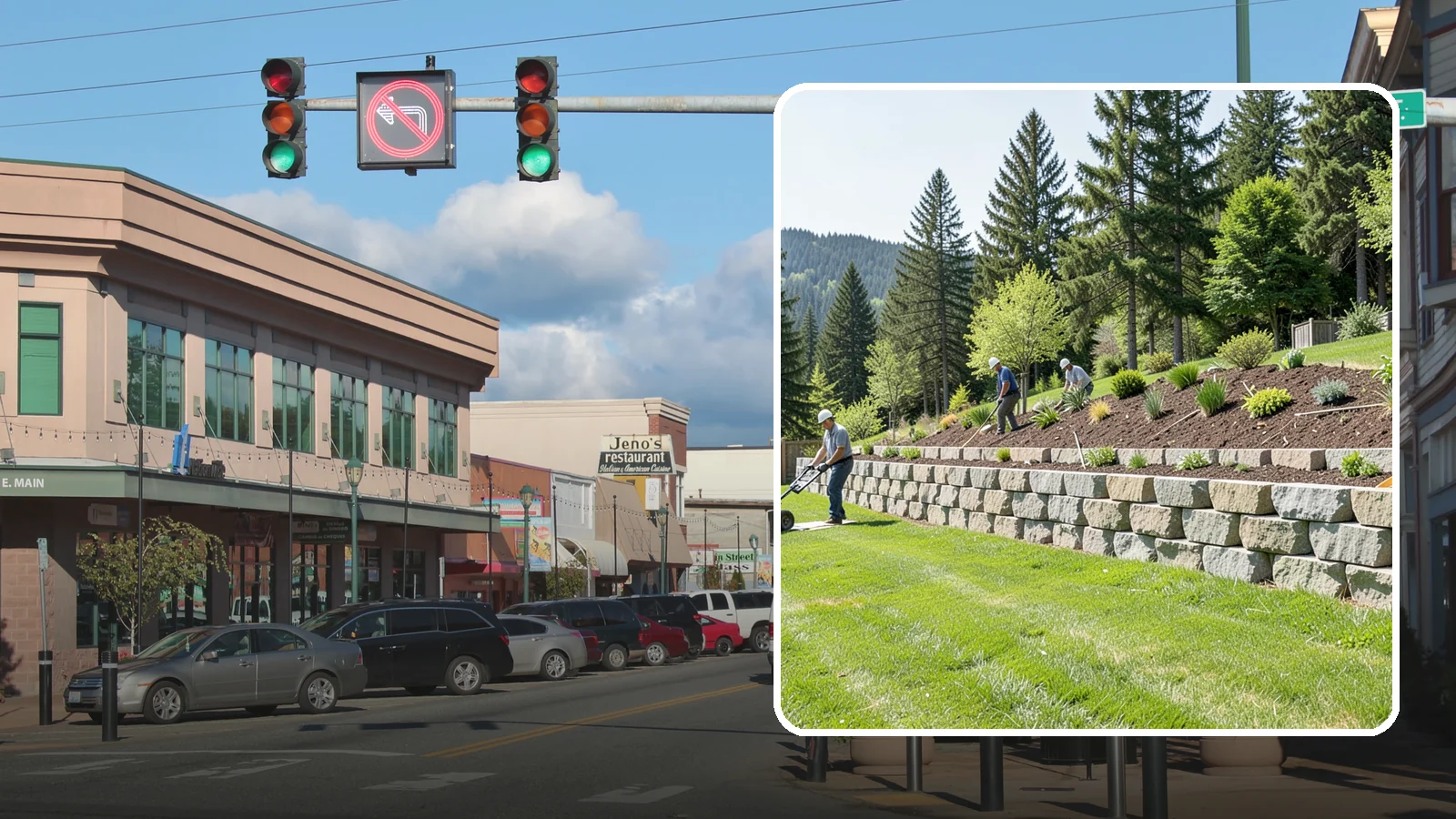 Segmental Block Retaining Wall in Monroe, Snohomish County, WA - An engineered mortarless wall of interlocking segmental units, ideal for taller PNW slopes that demand reinforcement and reliable...