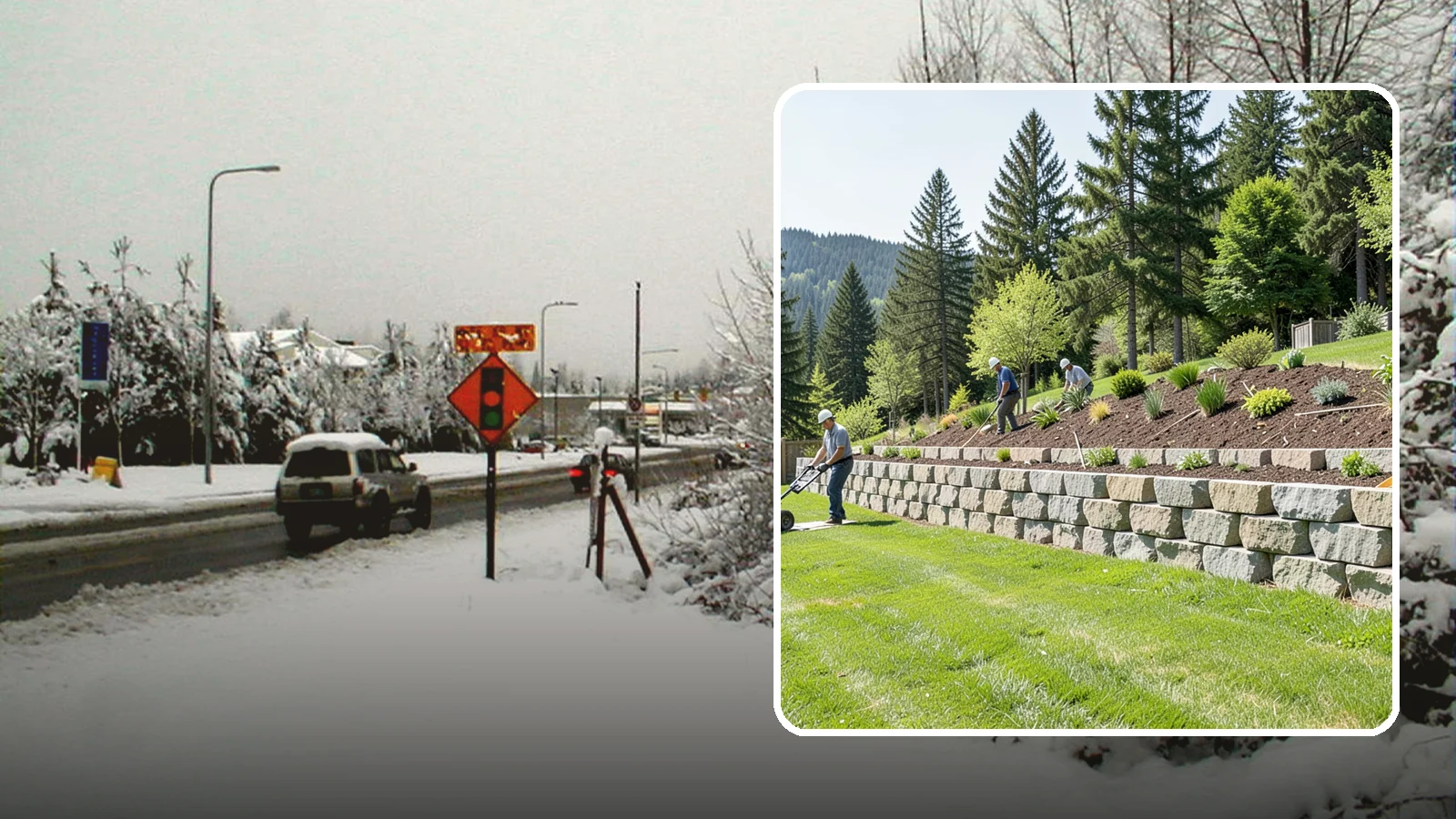 Segmental Block Retaining Wall in Newcastle, King County, WA - An engineered mortarless wall of interlocking segmental units, ideal for taller PNW slopes that demand reinforcement and reliable...