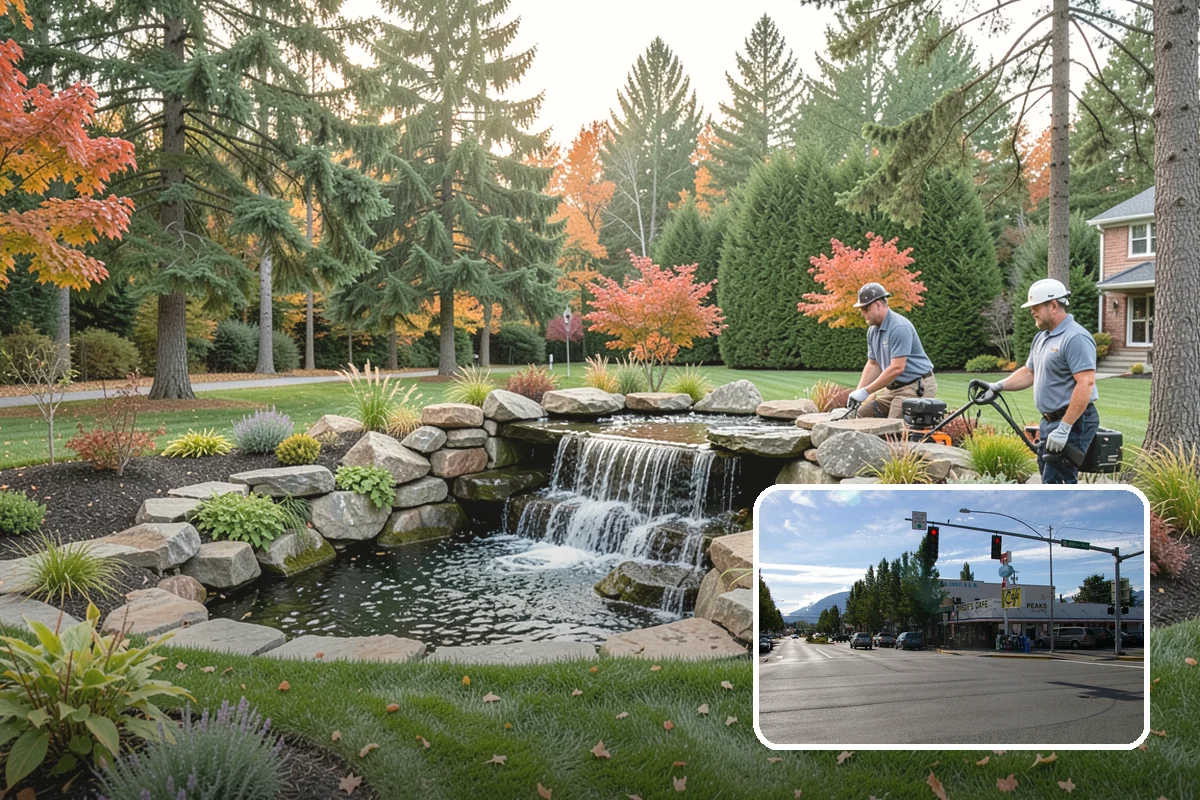 Segmental Block Retaining Wall in North Bend, King County, WA - Handles taller walls with geogrid reinforcement