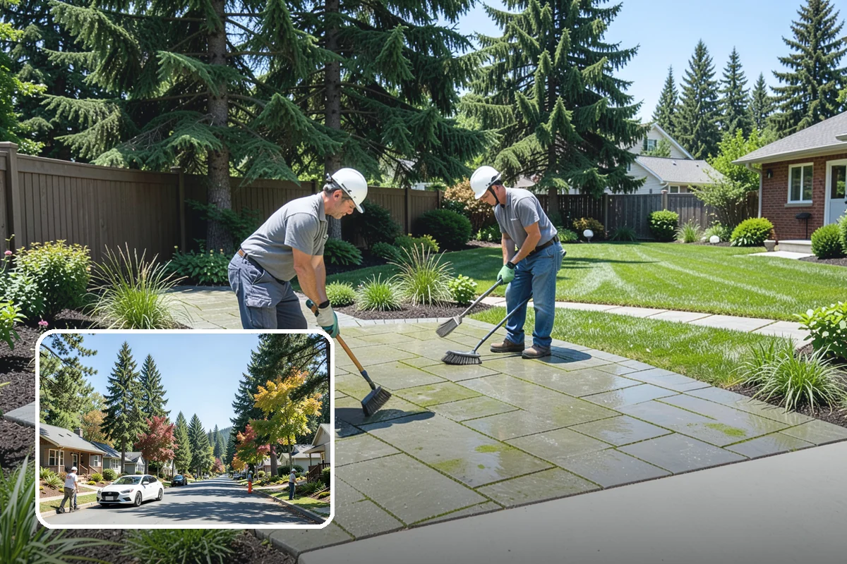 Segmental Block Retaining Wall in Orting, Pierce County, WA - Handles taller walls with geogrid reinforcement