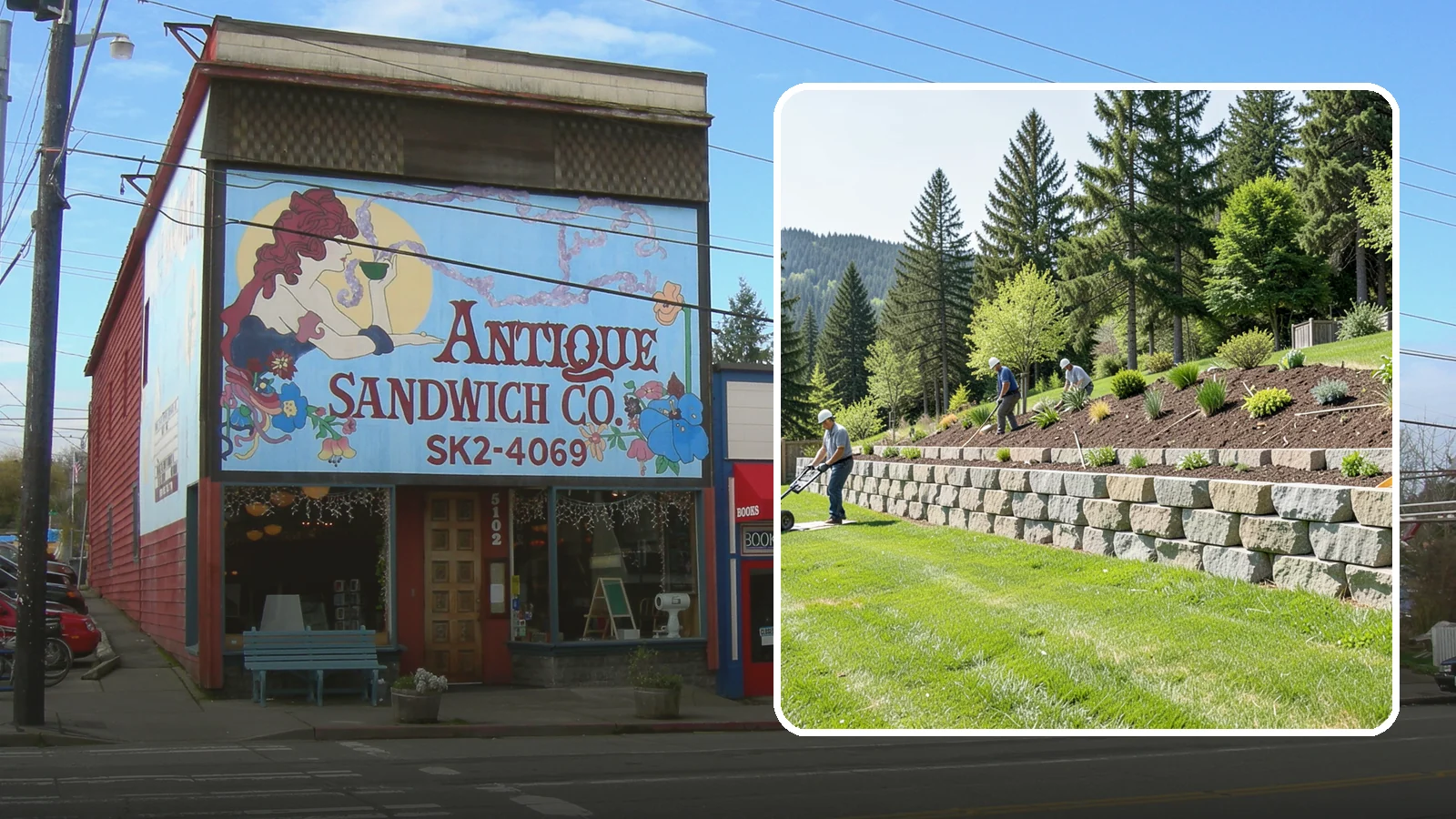 Segmental Block Retaining Wall in Ruston, Pierce County, WA - An engineered mortarless wall of interlocking segmental units, ideal for taller PNW slopes that demand reinforcement and reliable...