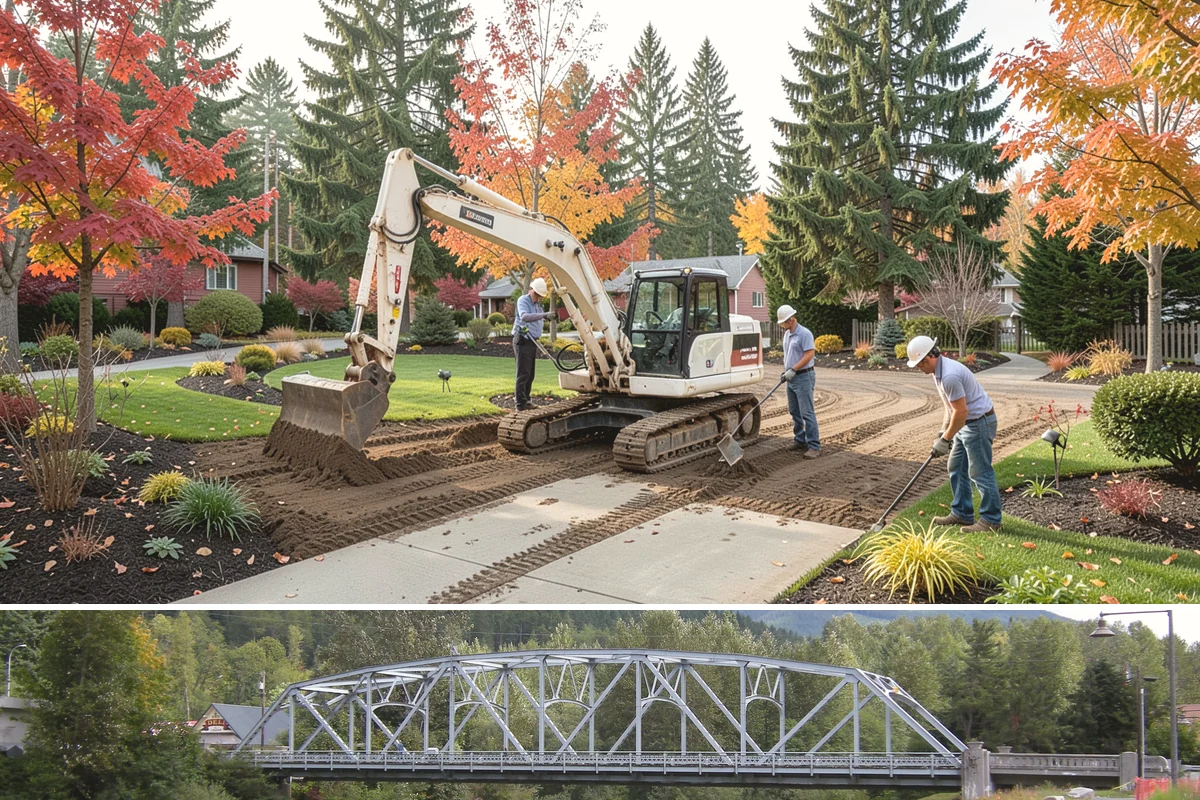 Segmental Block Retaining Wall in Skykomish, King County, WA - Ideal in the drier spring-to-autumn window for compaction, but the mortarless system lets our teams install through much of the...