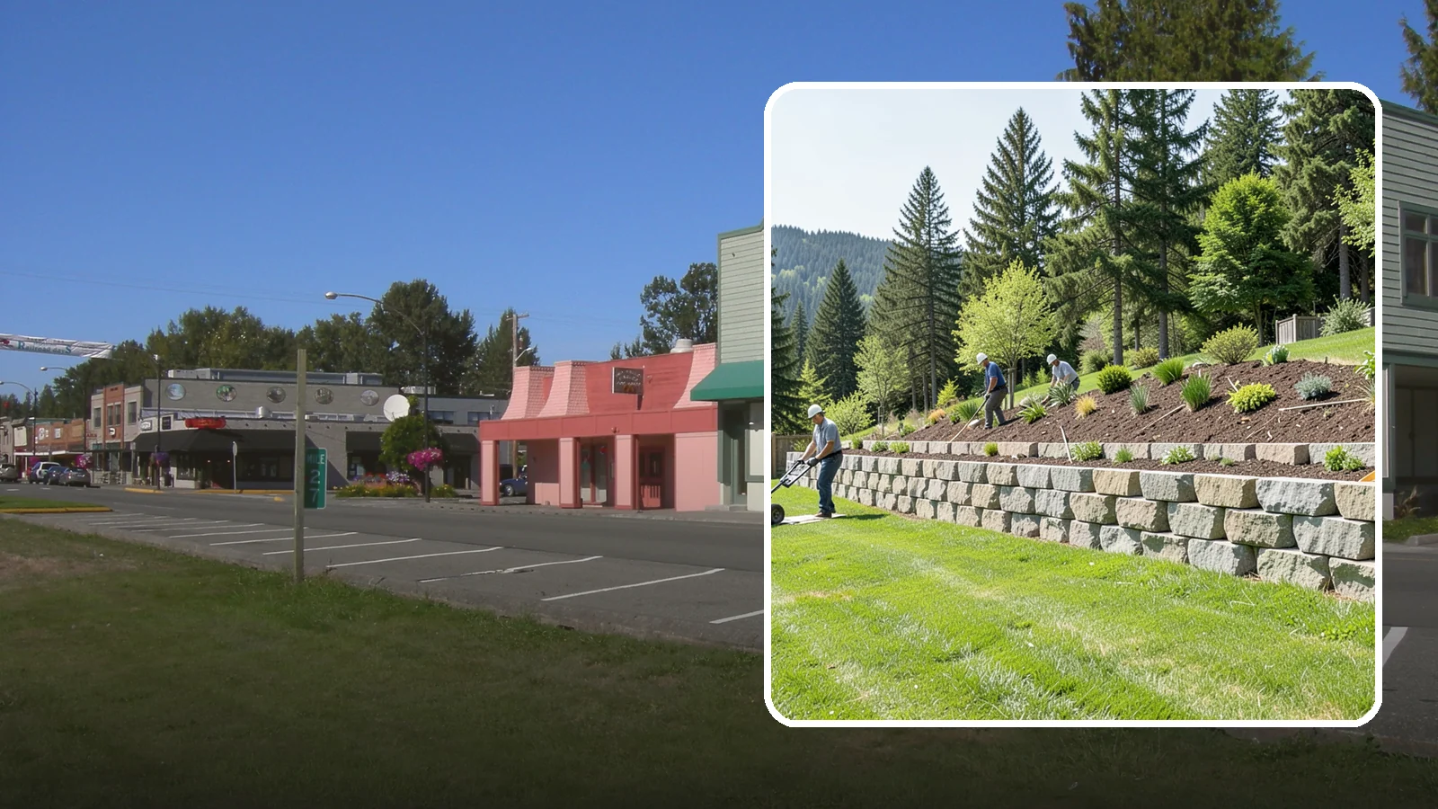Segmental Block Retaining Wall in Snoqualmie, King County, WA - An engineered mortarless wall of interlocking segmental units, ideal for taller PNW slopes that demand reinforcement and reliable...