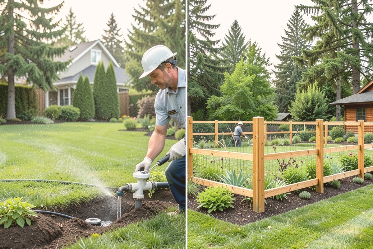 Segmental Block Retaining Wall in Stanwood, Snohomish County, WA - Excavate the slope and any geogrid embedment zone
