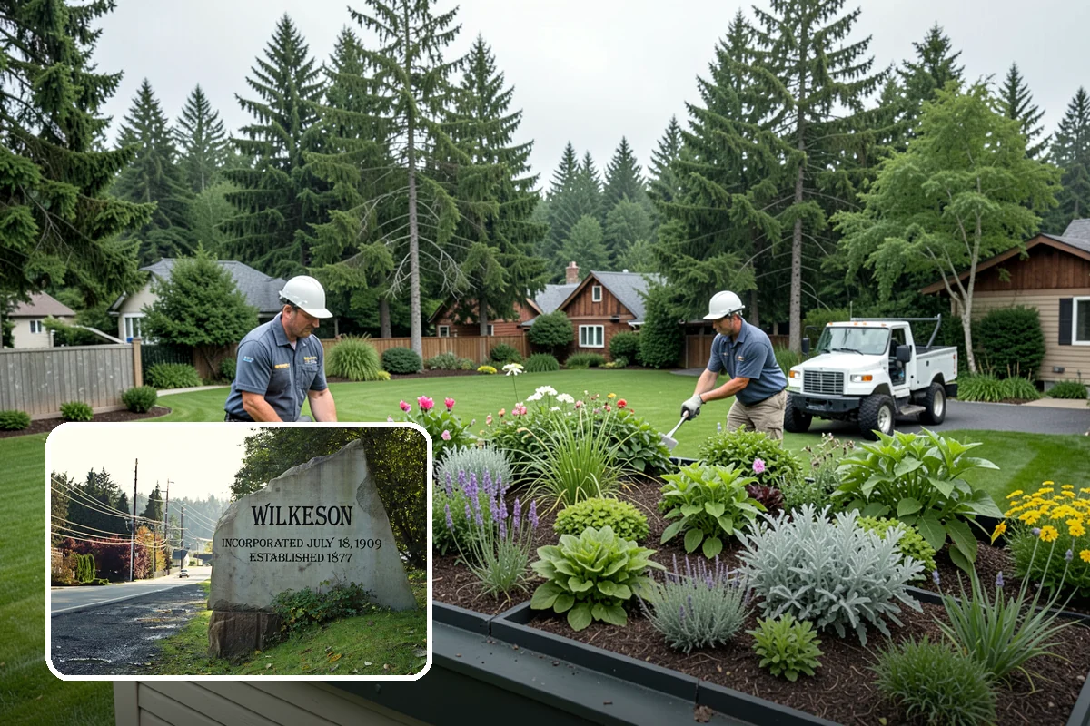 Segmental Block Retaining Wall in Wilkeson, Pierce County, WA - Handles taller walls with geogrid reinforcement