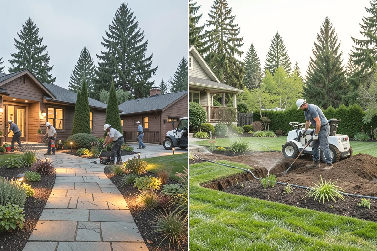 Segmental Block Retaining Wall in Yarrow Point, King County, WA - Excavate the slope and any geogrid embedment zone