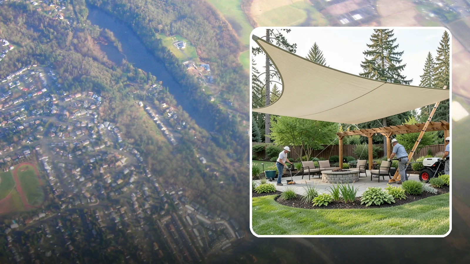 Shade Structure Installation in Algona, King County, WA - Shade sails, canopies, and structures that bring comfortable, stylish shade to any outdoor space.