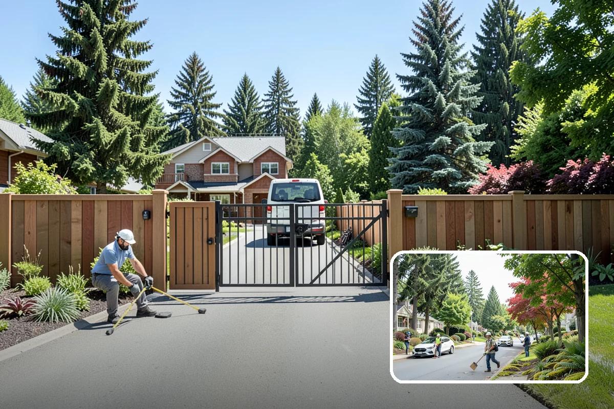 Shade Structure Installation in Beaux Arts Village, King County, WA - Comfortable shade without a full roof