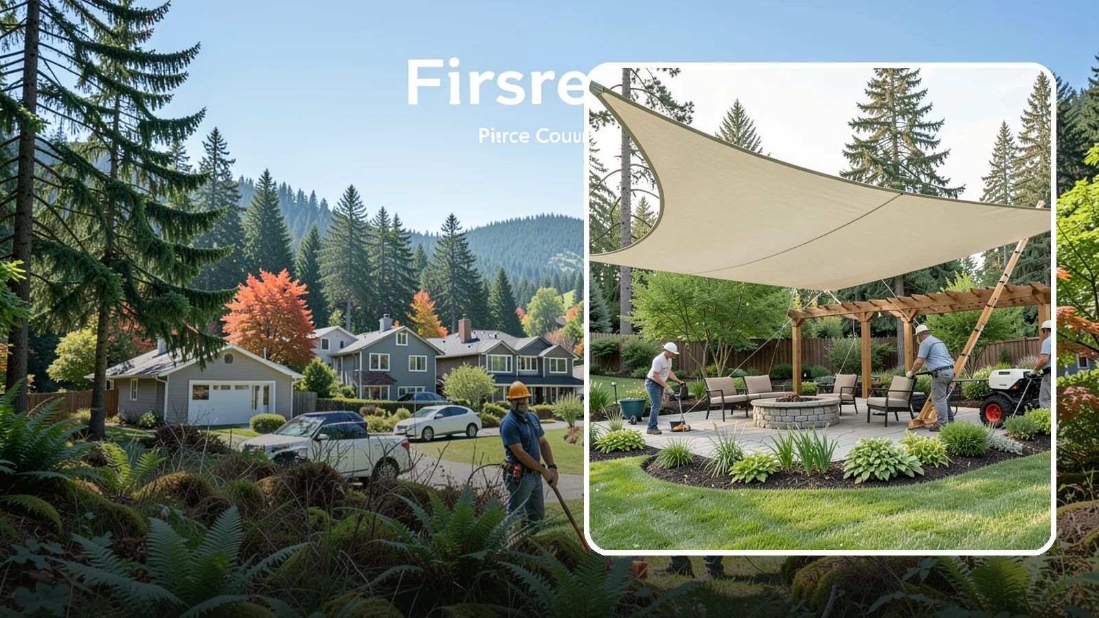 Shade Structure Installation in Fircrest, Pierce County, WA - Shade sails, canopies, and structures that bring comfortable, stylish shade to any outdoor space.