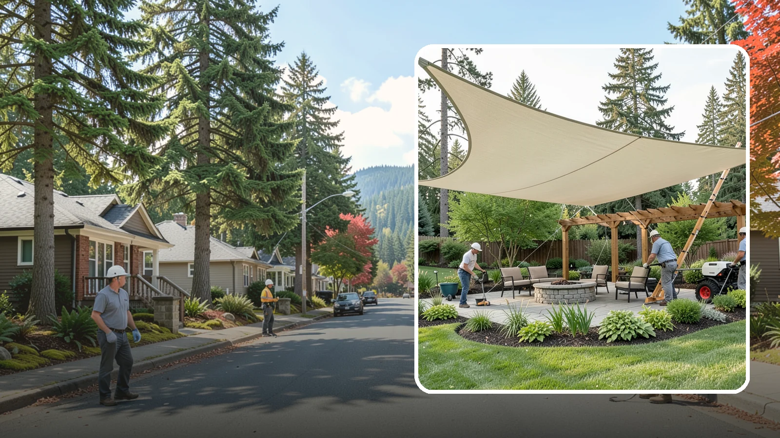 Shade Structure Installation in Hunts Point, King County, WA - Shade sails, canopies, and structures that bring comfortable, stylish shade to any outdoor space.