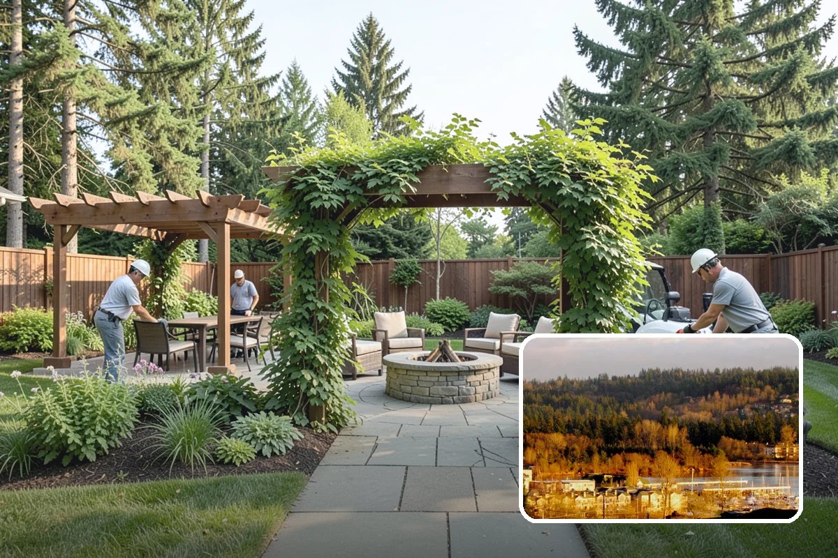 Shade Structure Installation in Kenmore, King County, WA - Comfortable shade without a full roof