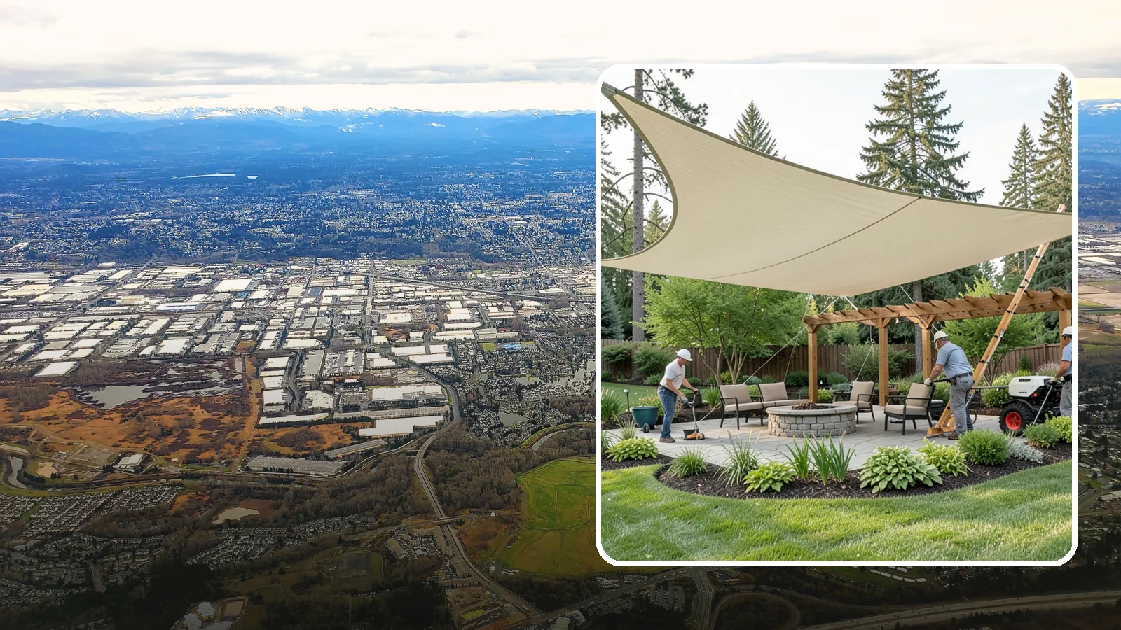 Shade Structure Installation in Kent, King County, WA - Shade sails, canopies, and structures that bring comfortable, stylish shade to any outdoor space.