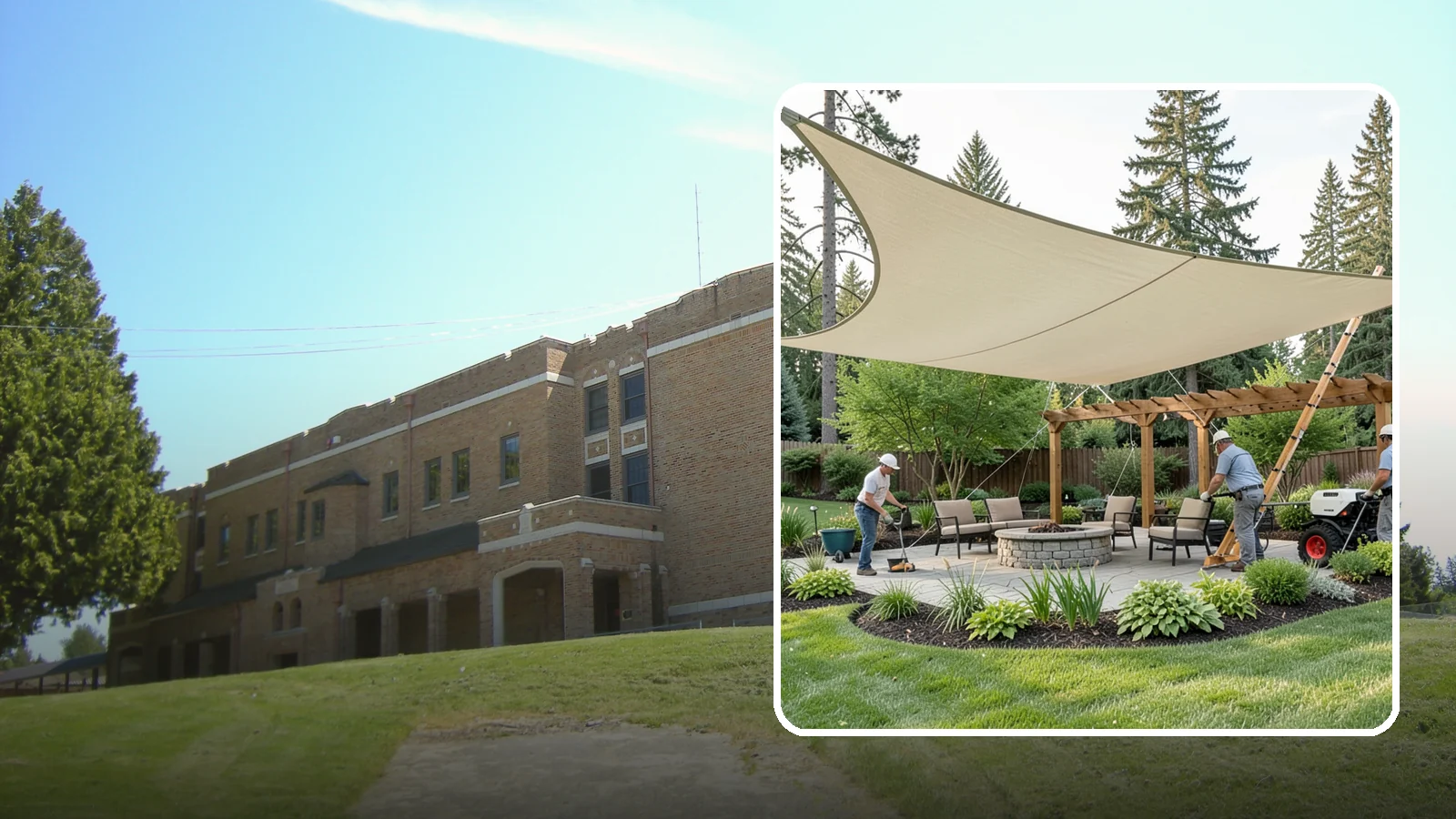 Shade Structure Installation in Maple Valley, King County, WA - Shade sails, canopies, and structures that bring comfortable, stylish shade to any outdoor space.