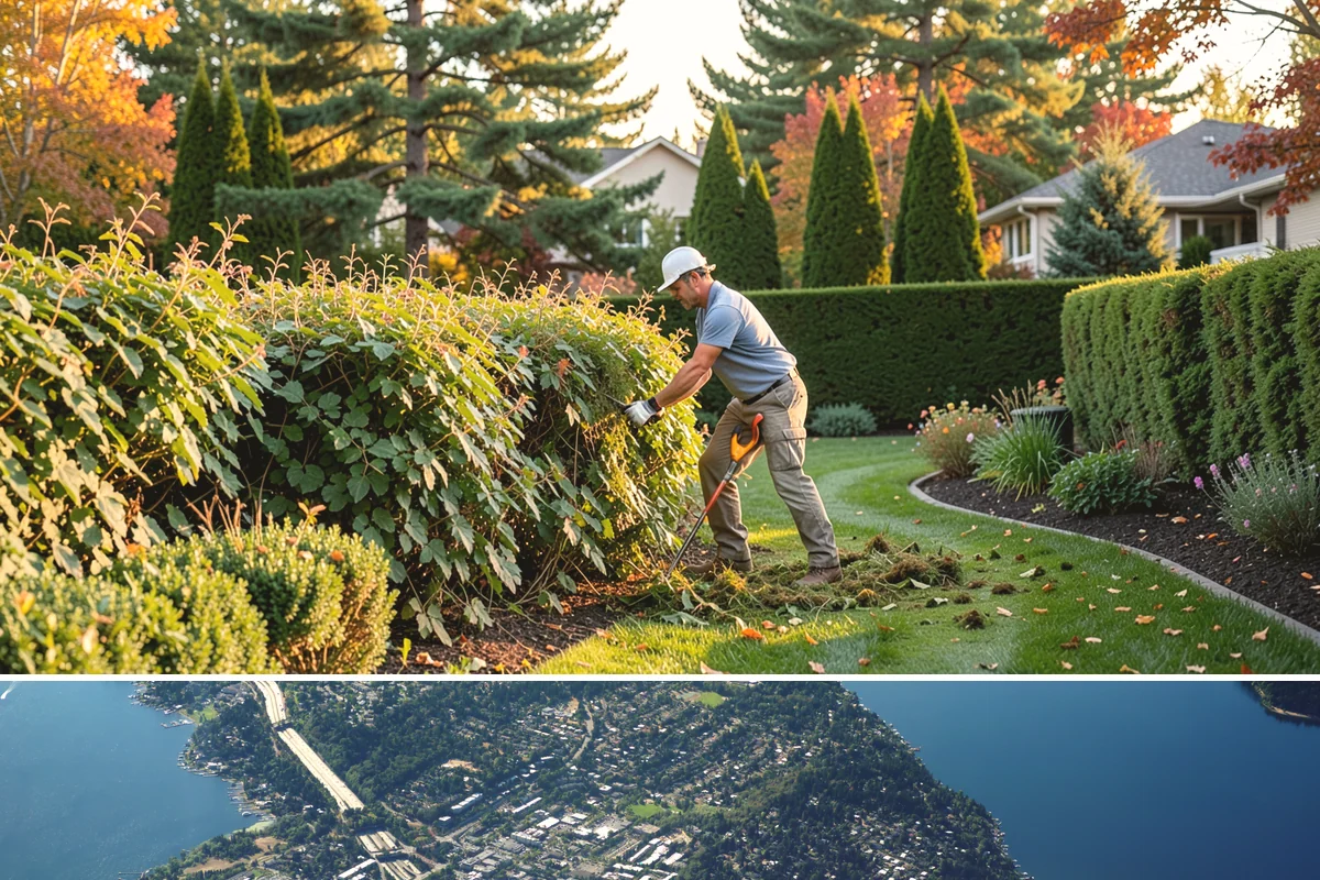 Shade Structure Installation in Mercer Island, King County, WA - Best installed spring through fall.
