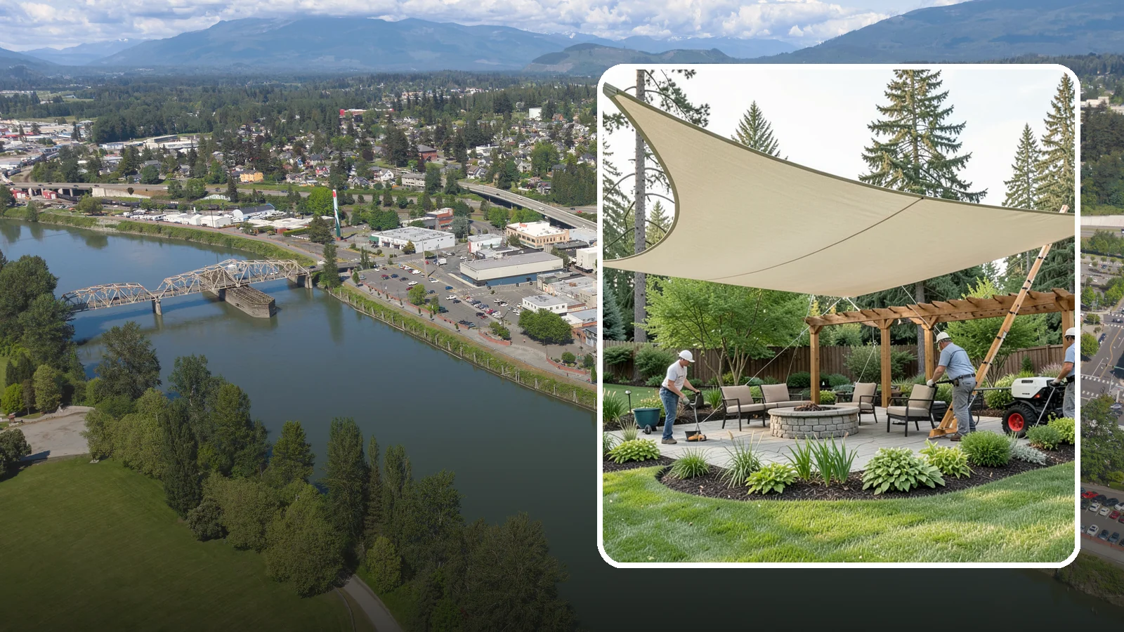 Shade Structure Installation in Mount Vernon, Skagit County, WA - Shade sails, canopies, and structures that bring comfortable, stylish shade to any outdoor space.