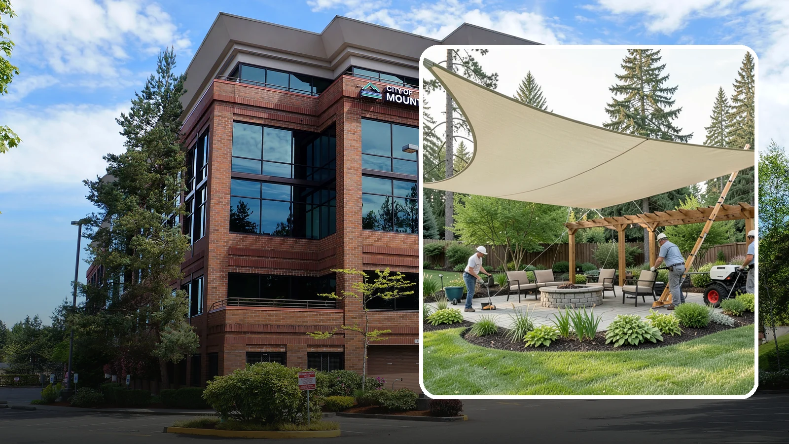 Shade Structure Installation in Mountlake Terrace, Snohomish County, WA - Shade sails, canopies, and structures that bring comfortable, stylish shade to any outdoor space.