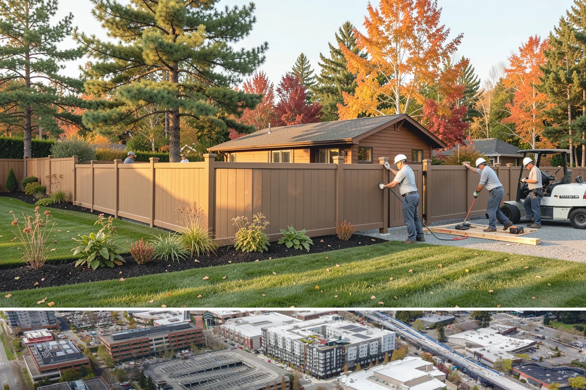 Shade Structure Installation in Redmond, King County, WA - Best installed spring through fall.