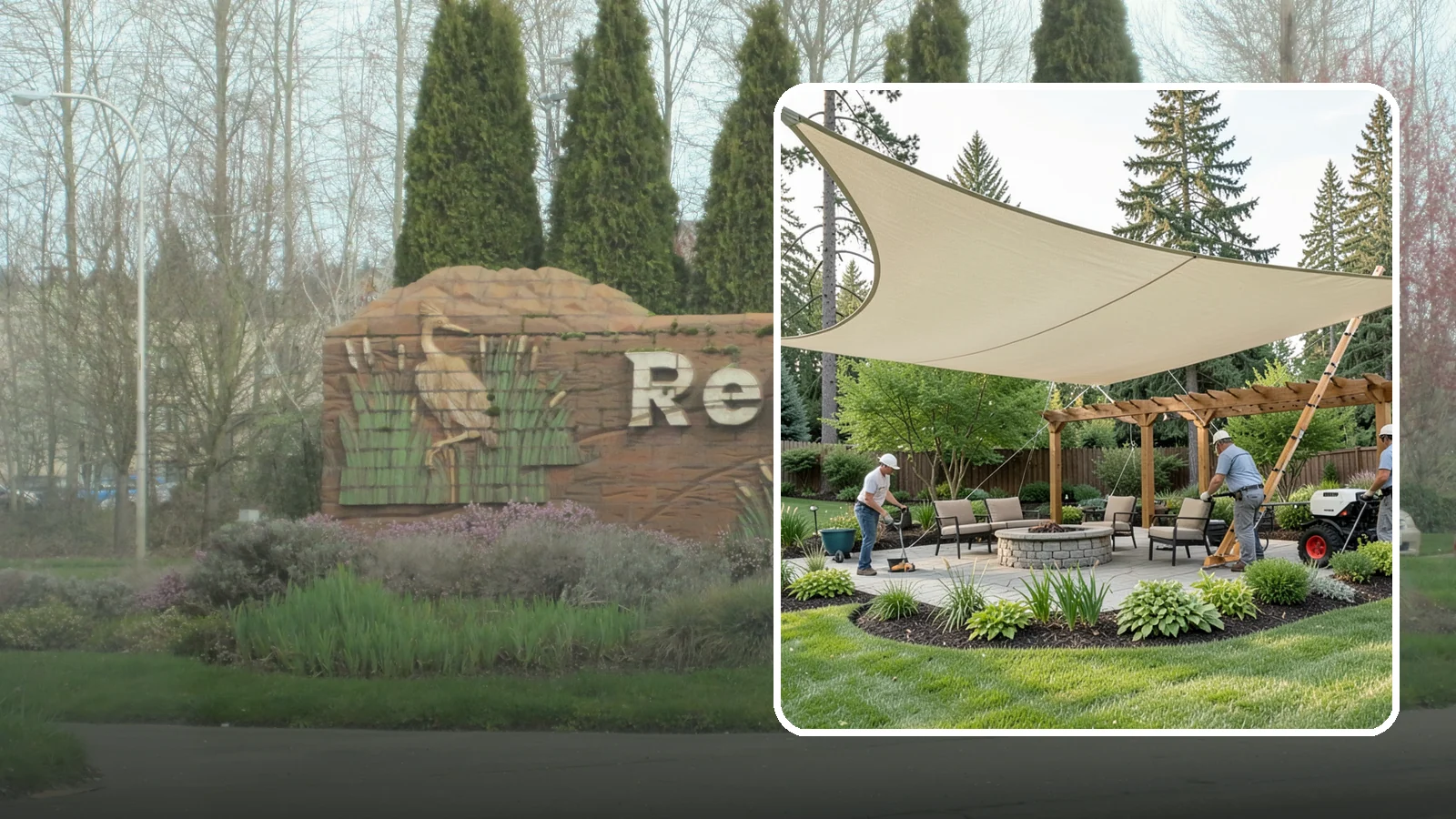Shade Structure Installation in Renton, King County, WA - Shade sails, canopies, and structures that bring comfortable, stylish shade to any outdoor space.