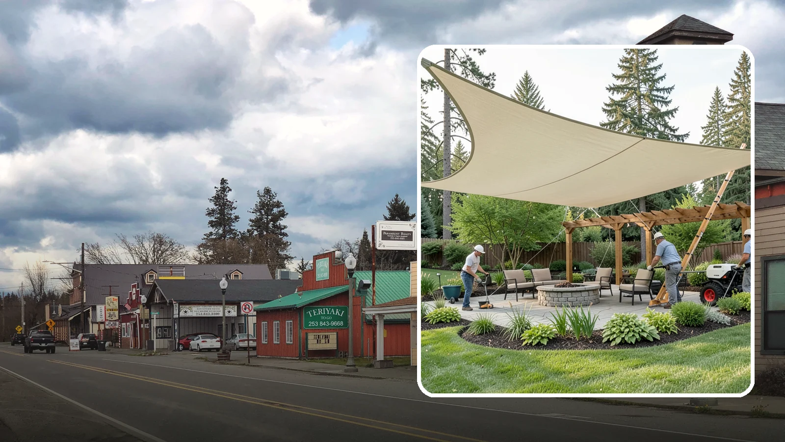 Shade Structure Installation in Roy, Pierce County, WA - Shade sails, canopies, and structures that bring comfortable, stylish shade to any outdoor space.
