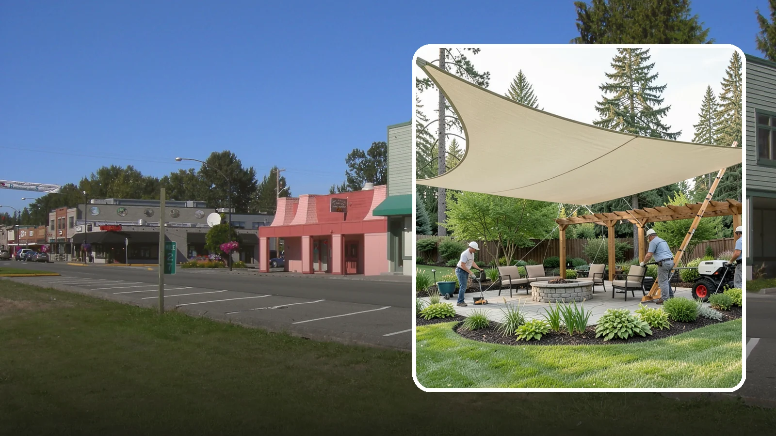 Shade Structure Installation in Snoqualmie, King County, WA - Shade sails, canopies, and structures that bring comfortable, stylish shade to any outdoor space.