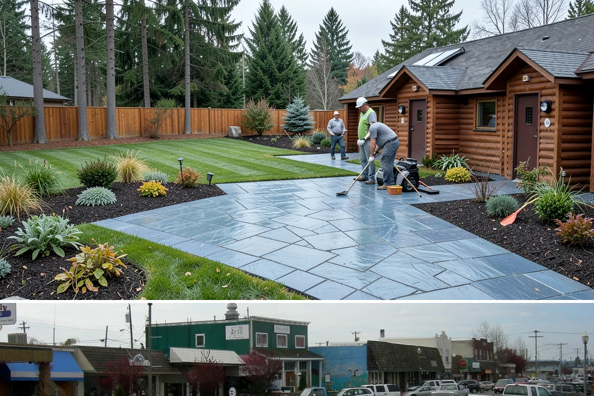 Shade Structure Installation in Stanwood, Snohomish County, WA - Best installed spring through fall.