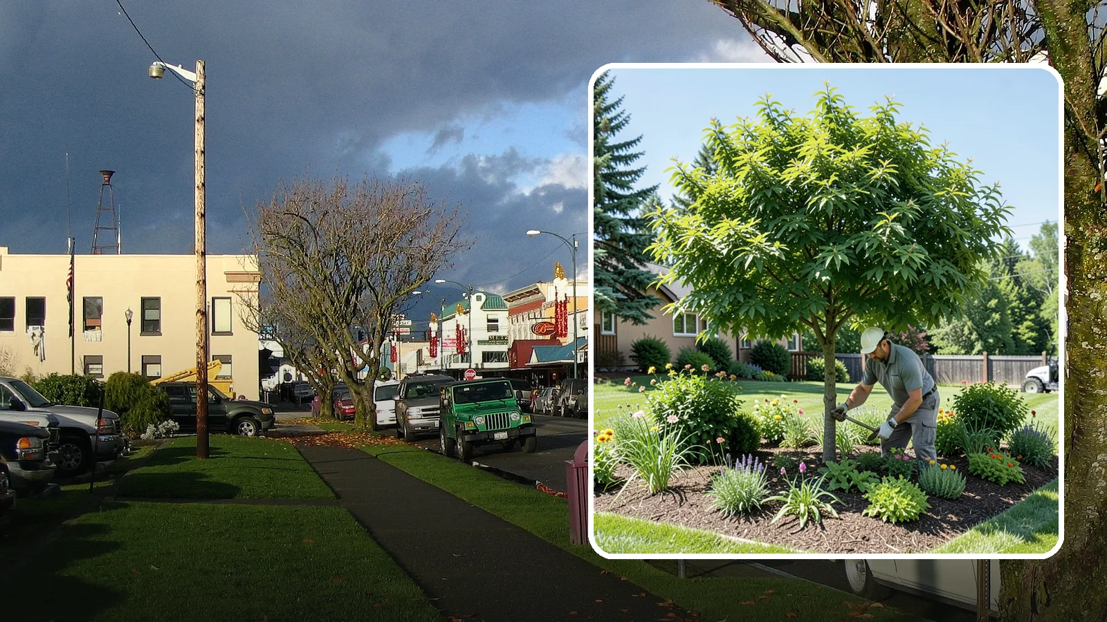 Shade Tree Planting in Arlington, Snohomish County, WA - We plant large-canopy shade trees that cool your yard and elevate Northwest landscapes.