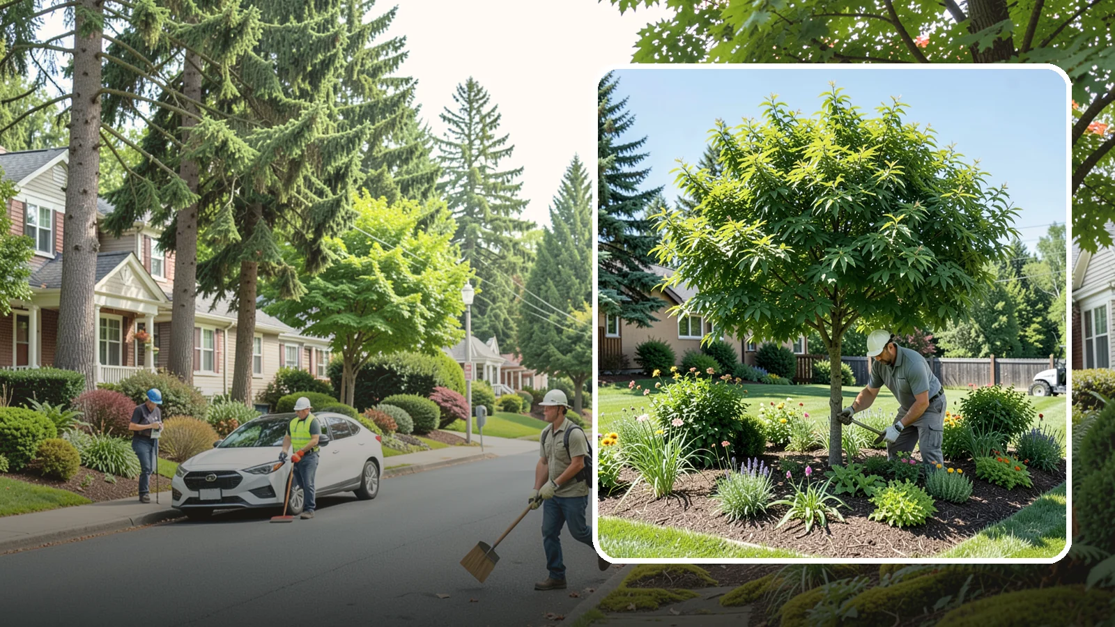 Shade Tree Planting in Beaux Arts Village, King County, WA - We plant large-canopy shade trees that cool your yard and elevate Northwest landscapes.