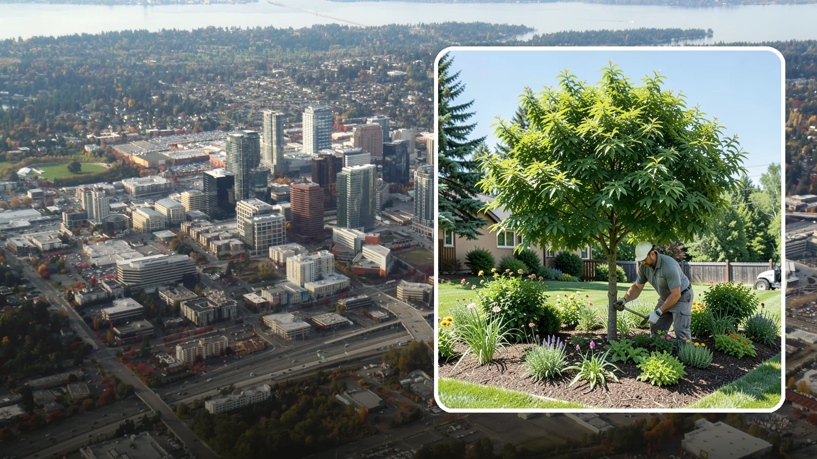 Shade Tree Planting in Bellevue, King County, WA - We plant large-canopy shade trees that cool your yard and elevate Northwest landscapes.