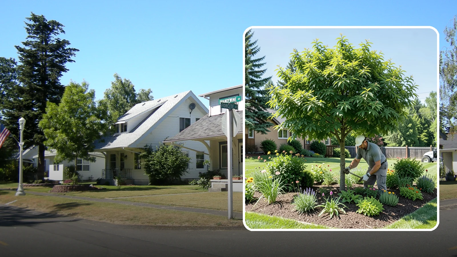 Shade Tree Planting in DuPont, Pierce County, WA - We plant large-canopy shade trees that cool your yard and elevate Northwest landscapes.