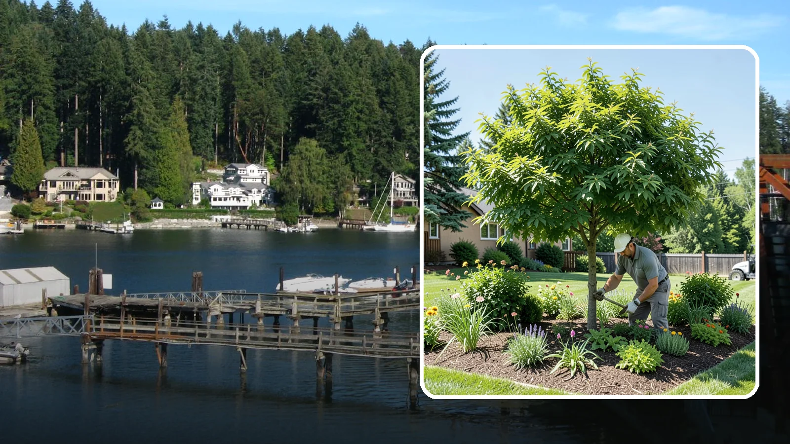 Shade Tree Planting in Gig Harbor, Pierce County, WA - We plant large-canopy shade trees that cool your yard and elevate Northwest landscapes.