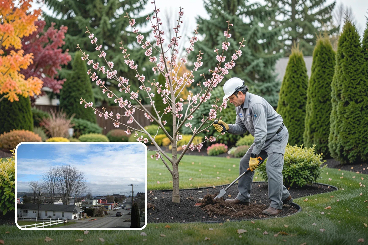 Shade Tree Planting in Langley, Island County, WA - Cooling summer shade that reduces energy costs