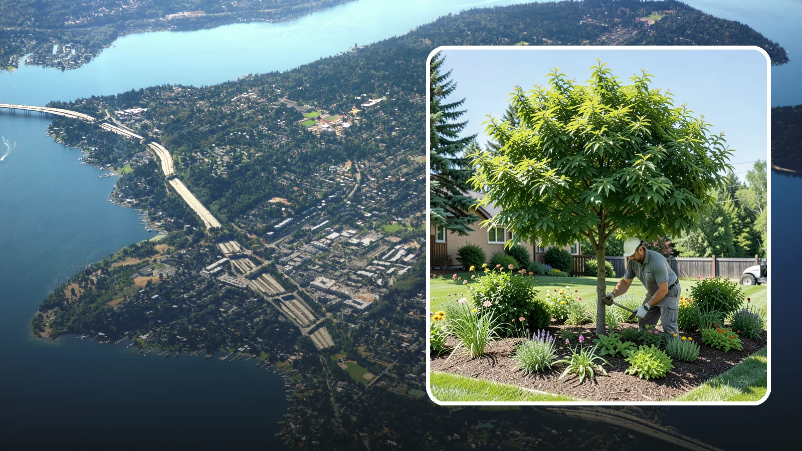 Shade Tree Planting in Mercer Island, King County, WA - We plant large-canopy shade trees that cool your yard and elevate Northwest landscapes.