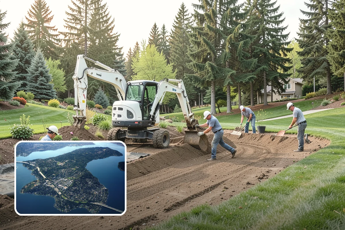 Shade Tree Planting in Mercer Island, King County, WA - Cooling summer shade that reduces energy costs