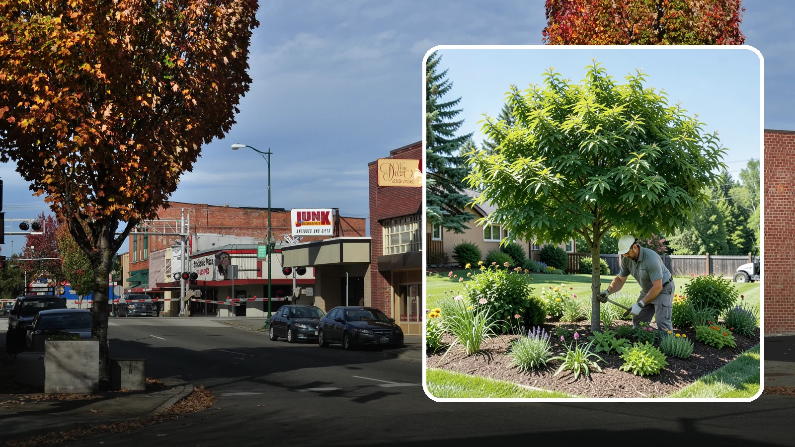 Shade Tree Planting in Puyallup, Pierce County, WA - We plant large-canopy shade trees that cool your yard and elevate Northwest landscapes.