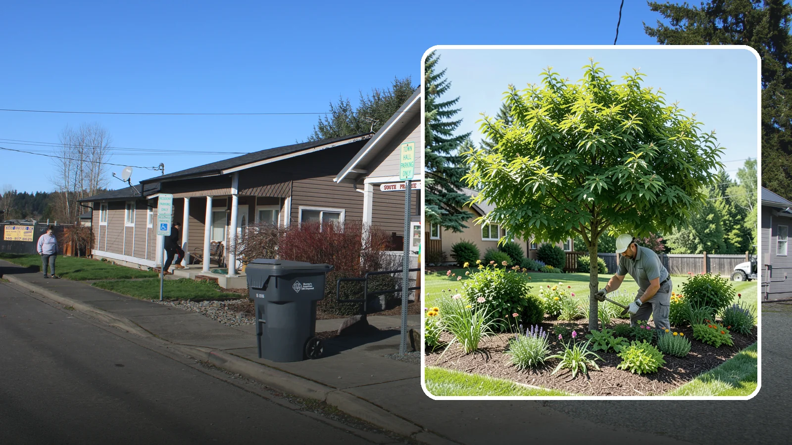 Shade Tree Planting in South Prairie, Pierce County, WA - We plant large-canopy shade trees that cool your yard and elevate Northwest landscapes.