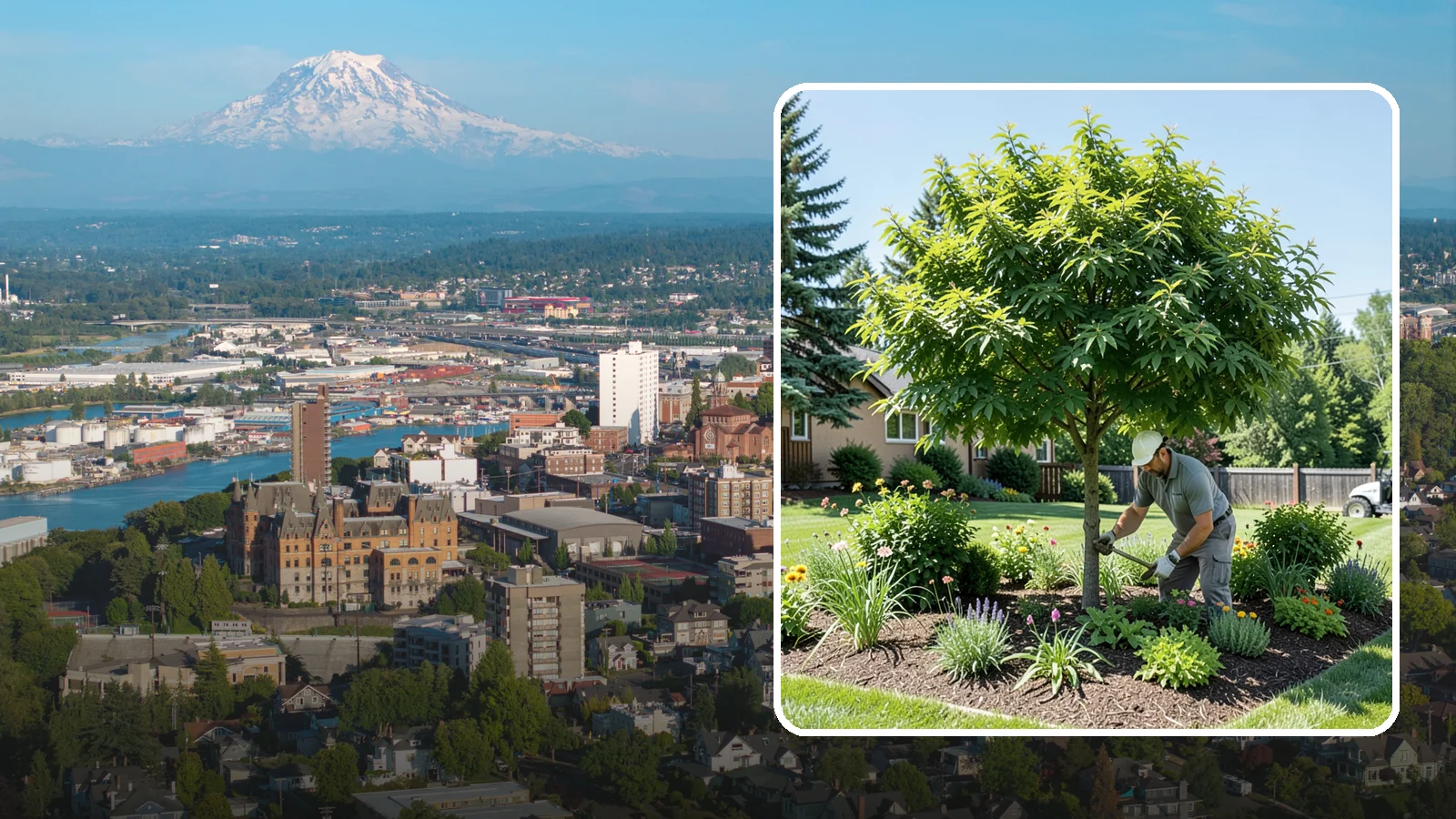 Shade Tree Planting in Tacoma, Pierce County, WA - We plant large-canopy shade trees that cool your yard and elevate Northwest landscapes.