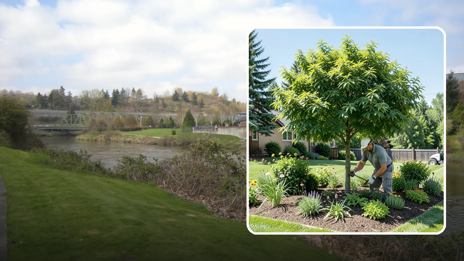 Shade Tree Planting in Tukwila, King County, WA - We plant large-canopy shade trees that cool your yard and elevate Northwest landscapes.